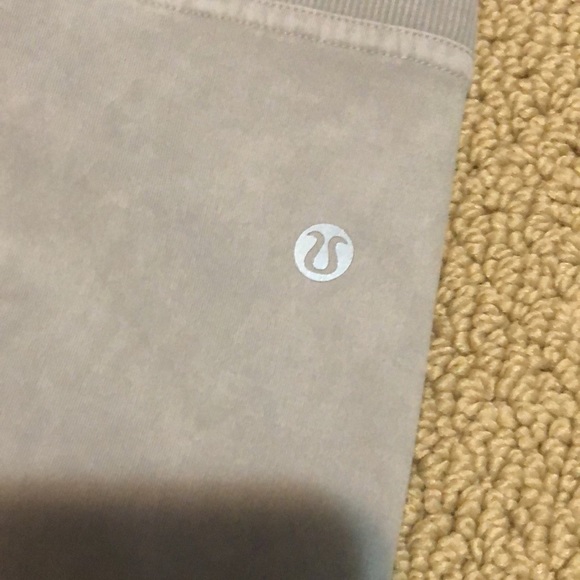 Lululemon HR Womens Wunder Under Cropped Ribbed Washed French Clay Size 6 - Picture 3 of 5